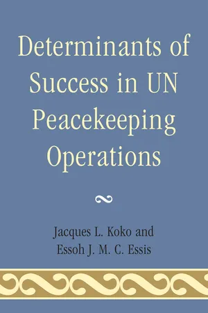 Determinants of Success in UN Peacekeeping Operations