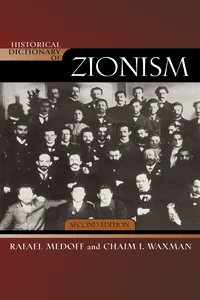 Historical Dictionary of Zionism_cover