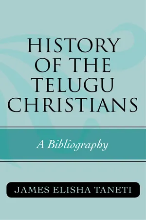History of the Telugu Christians