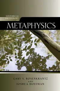 Historical Dictionary of Metaphysics_cover