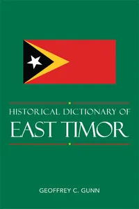 Historical Dictionary of East Timor_cover