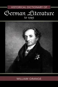 Historical Dictionary of German Literature to 1945_cover