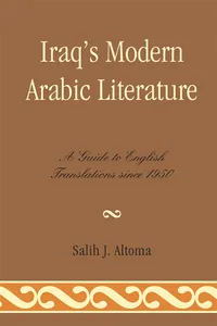 Iraq's Modern Arabic Literature_cover