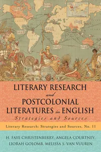 Literary Research and Postcolonial Literatures in English_cover