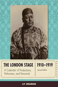 The London Stage 1910-1919_cover