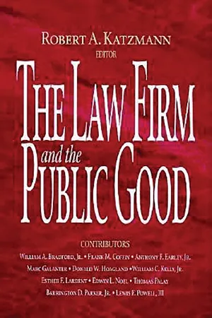 The Law Firm and the Public Good