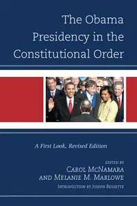 The Obama Presidency in the Constitutional Order_cover