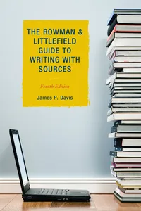 The Rowman & Littlefield Guide to Writing with Sources_cover