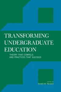 Transforming Undergraduate Education_cover