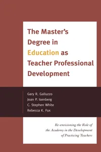 The Master's Degree in Education as Teacher Professional Development_cover