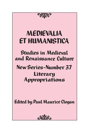Medievalia et Humanistica, No. 37