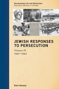Jewish Responses to Persecution: 1942–1943_cover