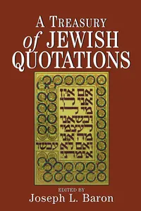 A Treasury of Jewish Quotations_cover