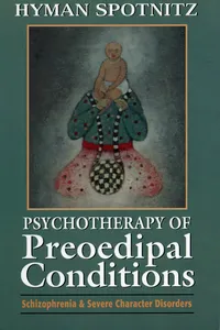 Psychotherapy of Preoedipal Conditions_cover
