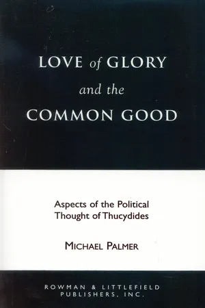 Love of Glory and the Common Good