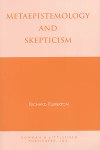 Metaepistemology and Skepticism_cover