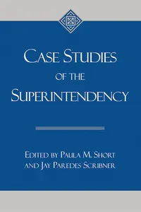 Case studies of the superintendency_cover