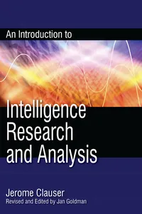An Introduction to Intelligence Research and Analysis_cover