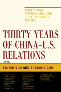 Thirty Years of China - U.S. Relations_cover