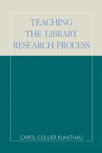 Teaching the Library Research Process_cover
