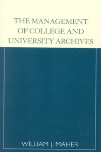 The Management of College and University Archives_cover