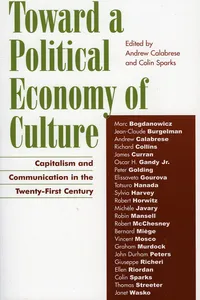 Toward a Political Economy of Culture_cover