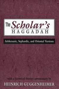 The Scholar's Haggadah_cover