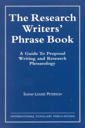 The Research Writer's Phrase Book