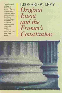 Original Intent and the Framers' Constitution_cover