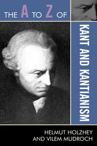 The A to Z of Kant and Kantianism_cover