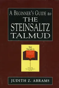 A Beginner's Guide to the Steinsaltz Talmud_cover