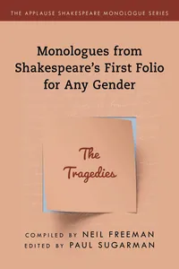 Monologues from Shakespeare’s First Folio for Any Gender_cover