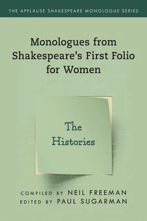 Monologues from Shakespeare’s First Folio for Women