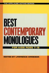 Best Contemporary Monologues for Kids Ages 7-15_cover