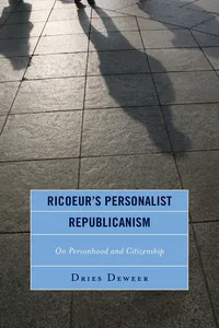 Ricoeur's Personalist Republicanism_cover