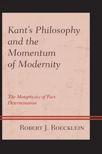 Kant’s Philosophy and the Momentum of Modernity_cover
