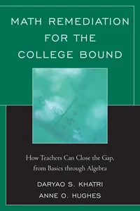 Math Remediation for the College Bound_cover