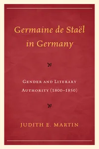 Germaine de Staël in Germany_cover