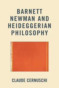 Barnett Newman and Heideggerian Philosophy_cover