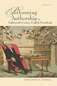 Performing Authorship in Eighteenth-Century English Periodicals_cover