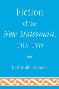 Fiction of the New Statesman, 1913-1939_cover