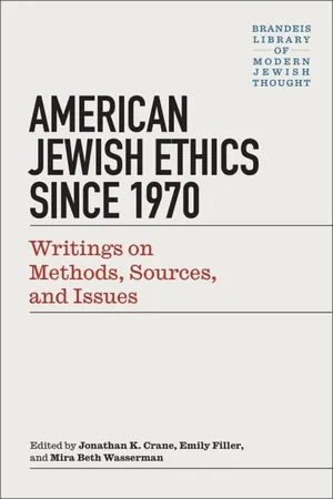 Modern Jewish Ethics since 1970