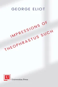 Impressions of Theophrastus Such_cover