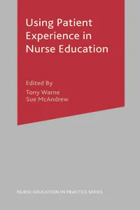 Using Patient Experience in Nurse Education_cover