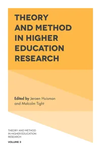 Theory and Method in Higher Education Research_cover