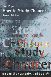 How to Study Chaucer_cover