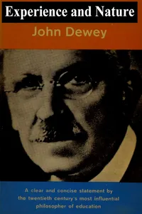 Experience and Nature_cover