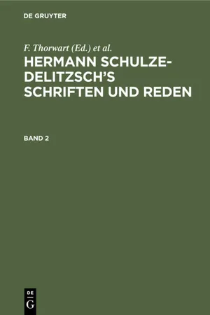 Hermann Schulze-Delitzsch’s Schriften und Reden. Band 2