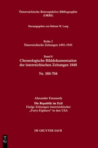 Chronologische Bilddokumentation der österreichischen Zeitungen 1848_cover