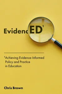 Achieving Evidence-Informed Policy and Practice in Education_cover